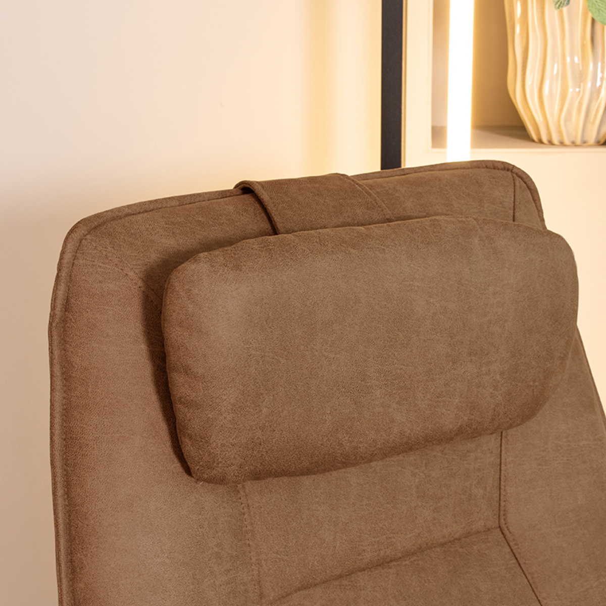 Sierkussen Hoofdkussen - Cognac - Micro Suede - Modern - LABEL51