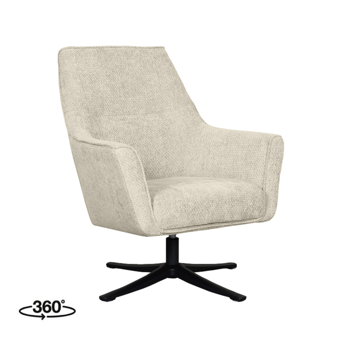 Fauteuil Tod - Armleuning - Naturel Beige - Elite - Minimalistisch - LABEL51