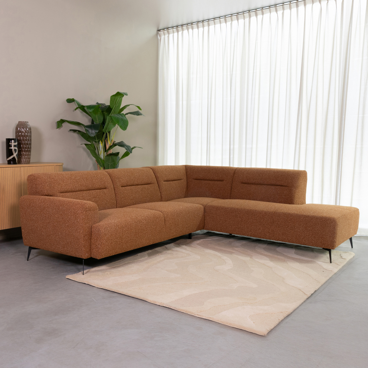 Hoekbank Bolzano - Hoekbank Rechts - Coral - Boucle - LABEL51