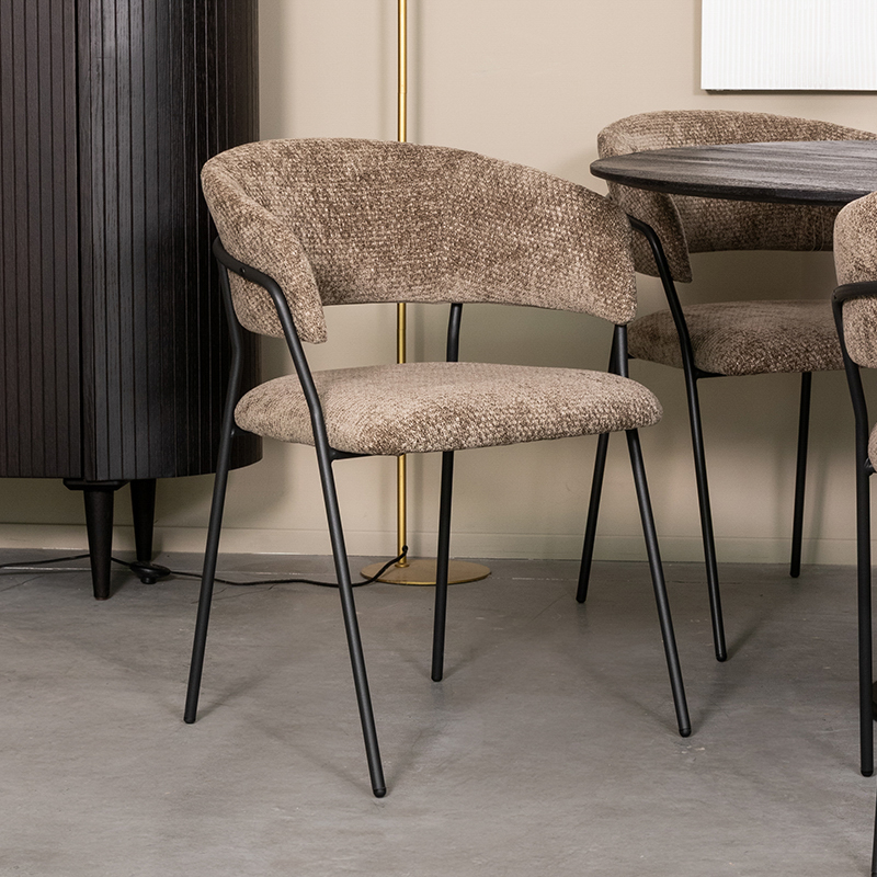 Eetkamerstoel Luuk - Zonder armleuning - Hunter - Elite - Modern - LABEL51