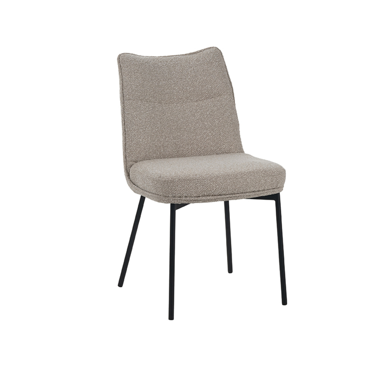 Eetkamerstoel Lennon - Zonder armleuning - Naturel Beige - Royal Boucle - Landelijk - LABEL51