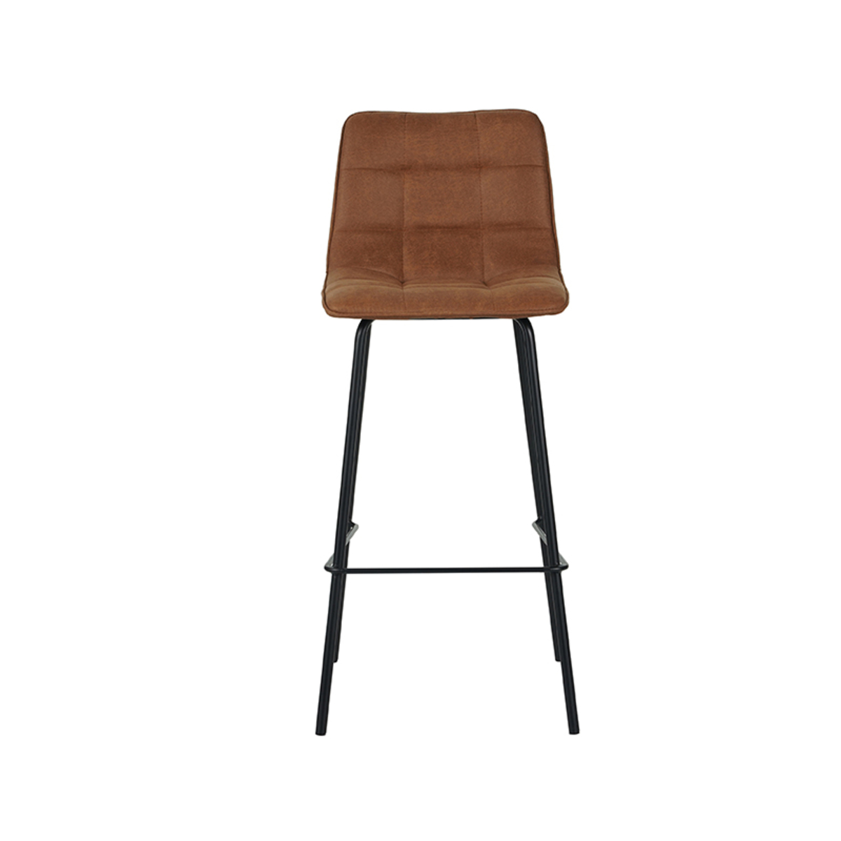 Eetkamerstoel Bistro - Zonder armleuning - Cognac - Micro Suede - Modern - LABEL51