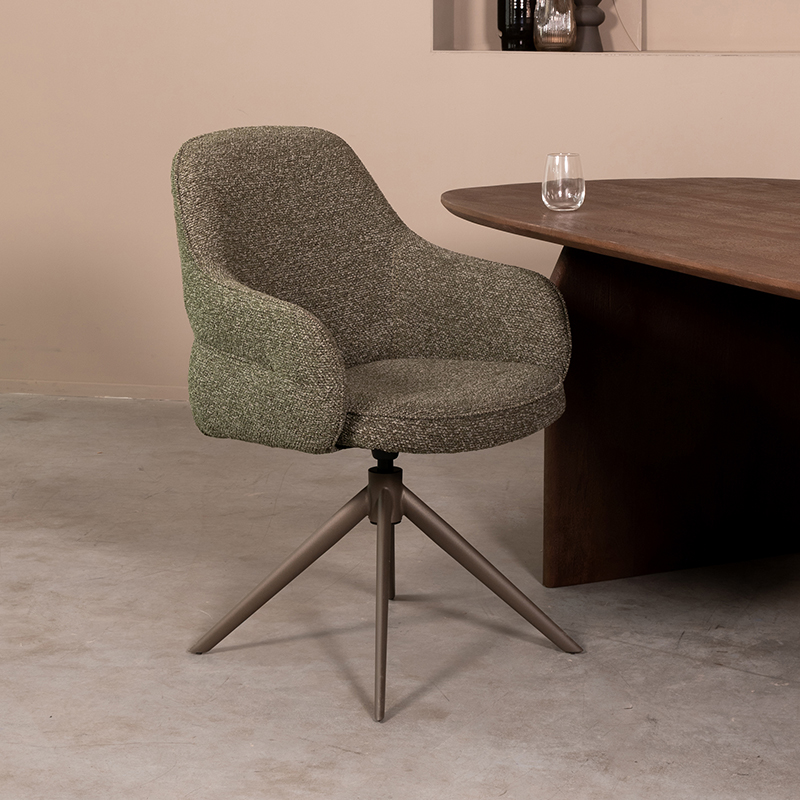 Eetkamerstoel Bern - Armleuning - Forest - Royal Boucle - Design - LABEL51