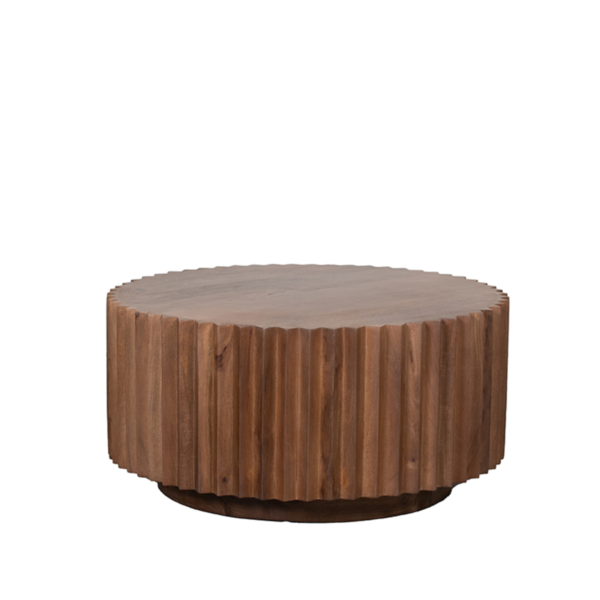 Salontafel Novan - 70 cm - Rond - Nature Smooth - Mangohout - Landelijk - LABEL51