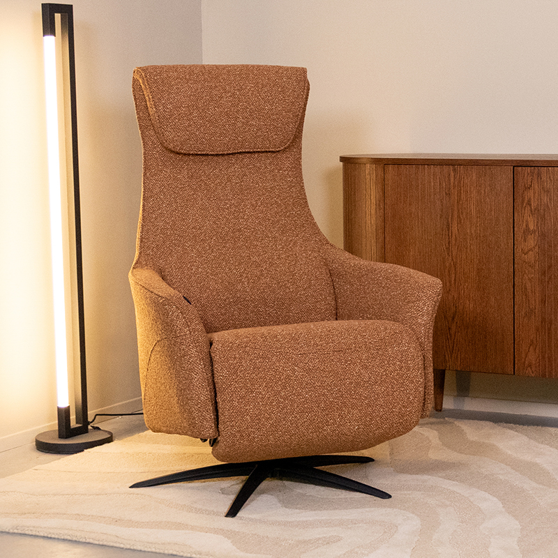 Fauteuil Lund - Elektrisch - Armleuning - Coral - Royal Boucle - Design - LABEL51