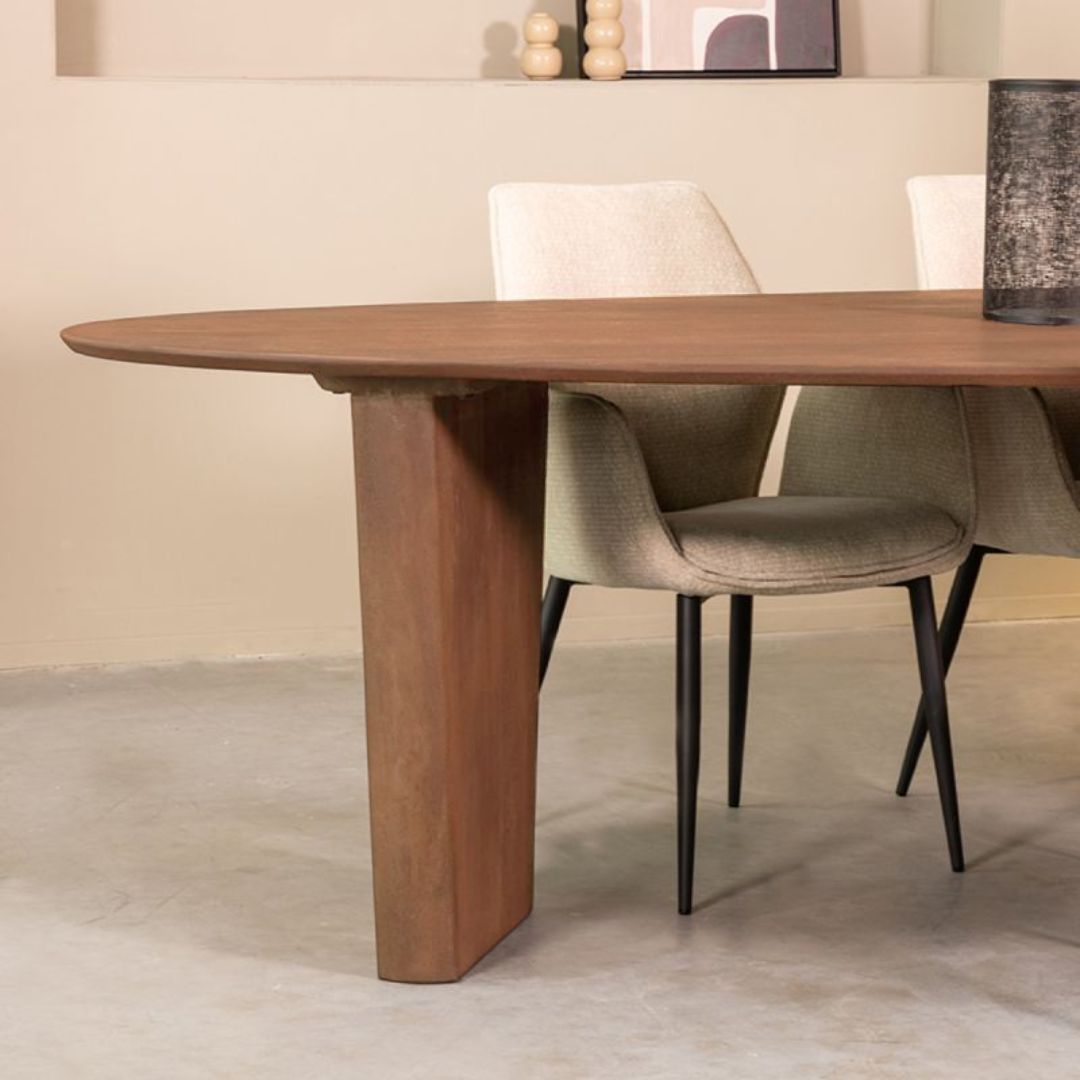 Eetkamertafel Wow - Nature Smooth - Mangohout - Minimalistisch - LABEL51