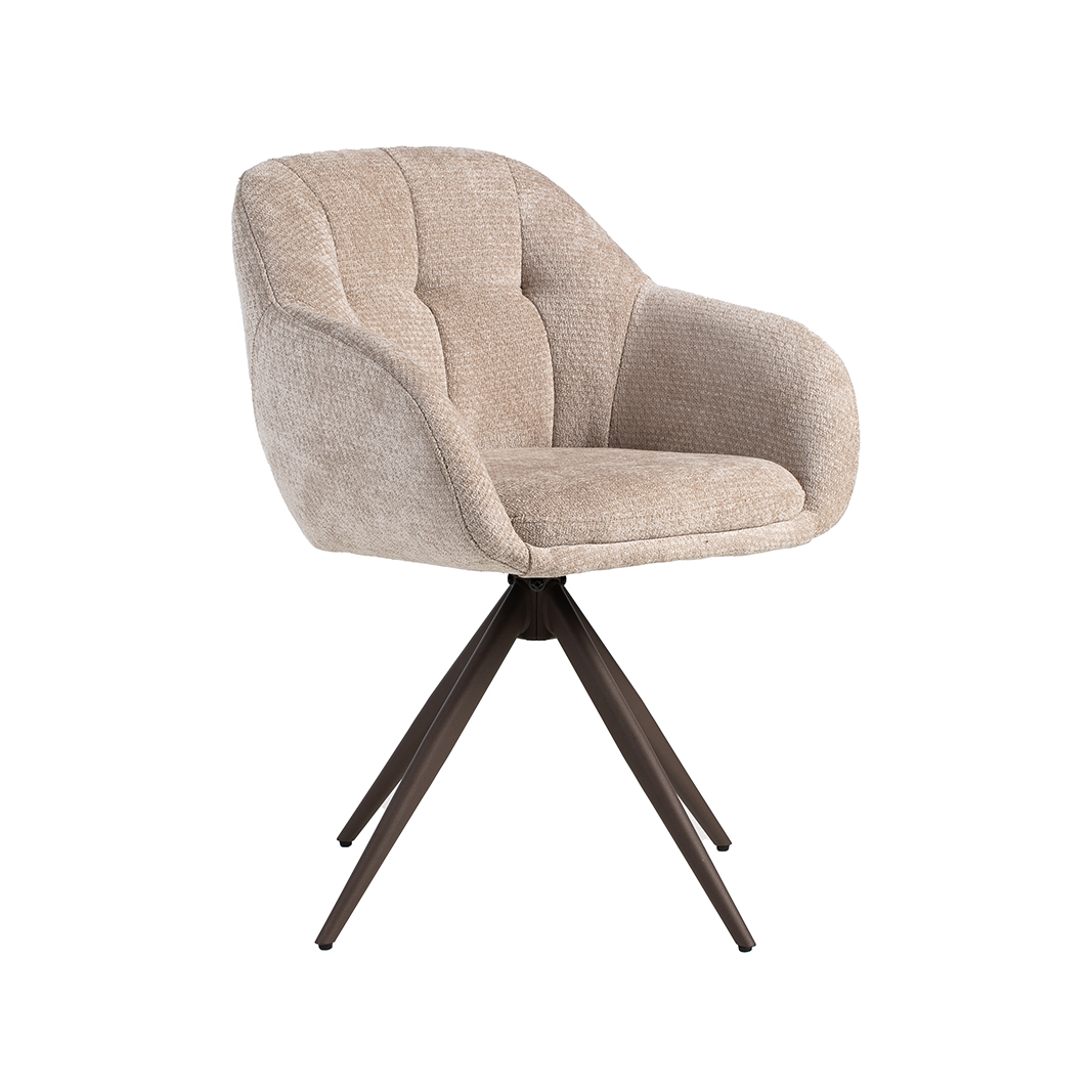 Eetkamerstoel Esma - Zonder armleuning - Clay - Elite - LABEL51