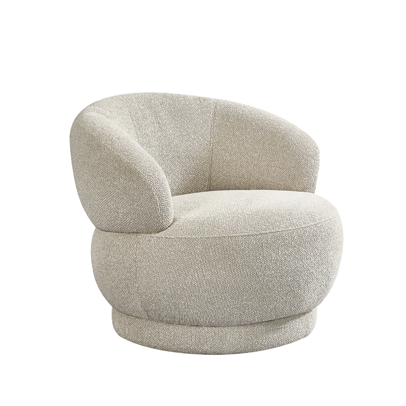 Fauteuil Alvito - Zonder armleuning - Naturel Beige - Royal Boucle - LABEL51