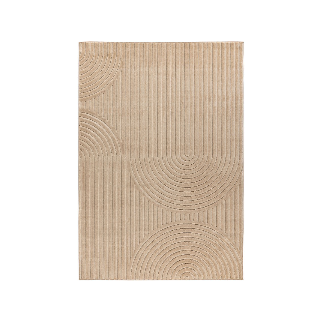 Vloerkleed Varo - Beige - Polyester - LABEL51