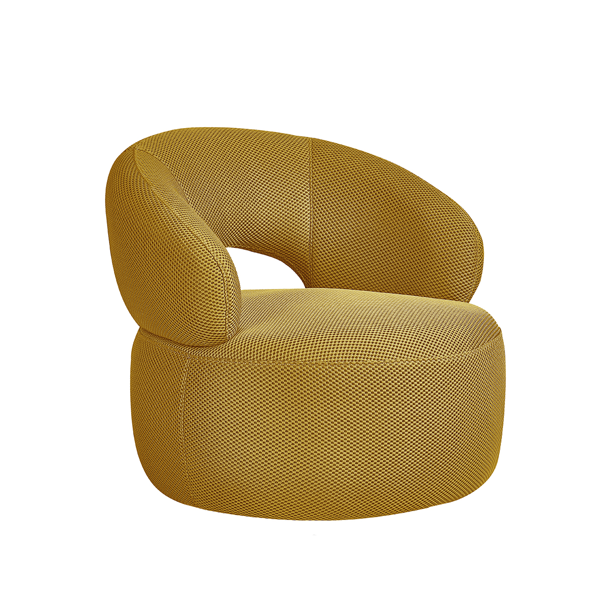 Fauteuil Suite - Zonder armleuning - Oker - Geweven - LABEL51