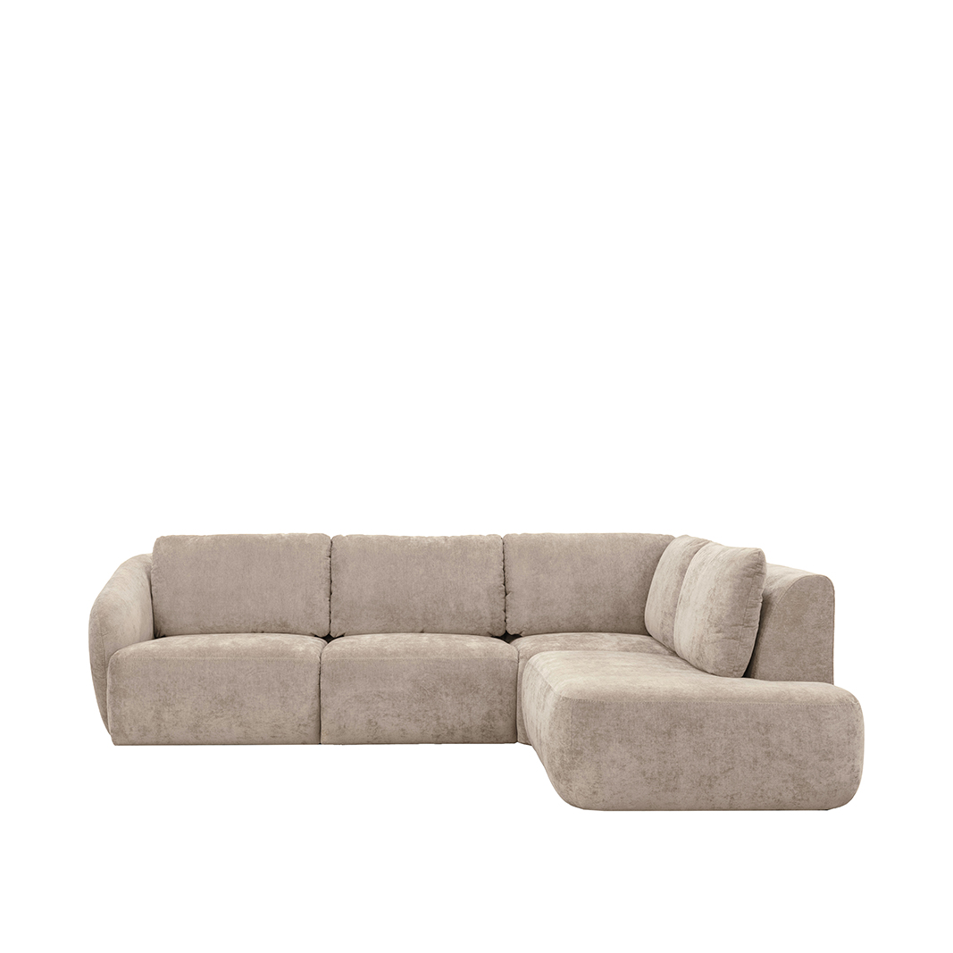 Hoekbank Matteo - Naturel - Velours - LABEL51
