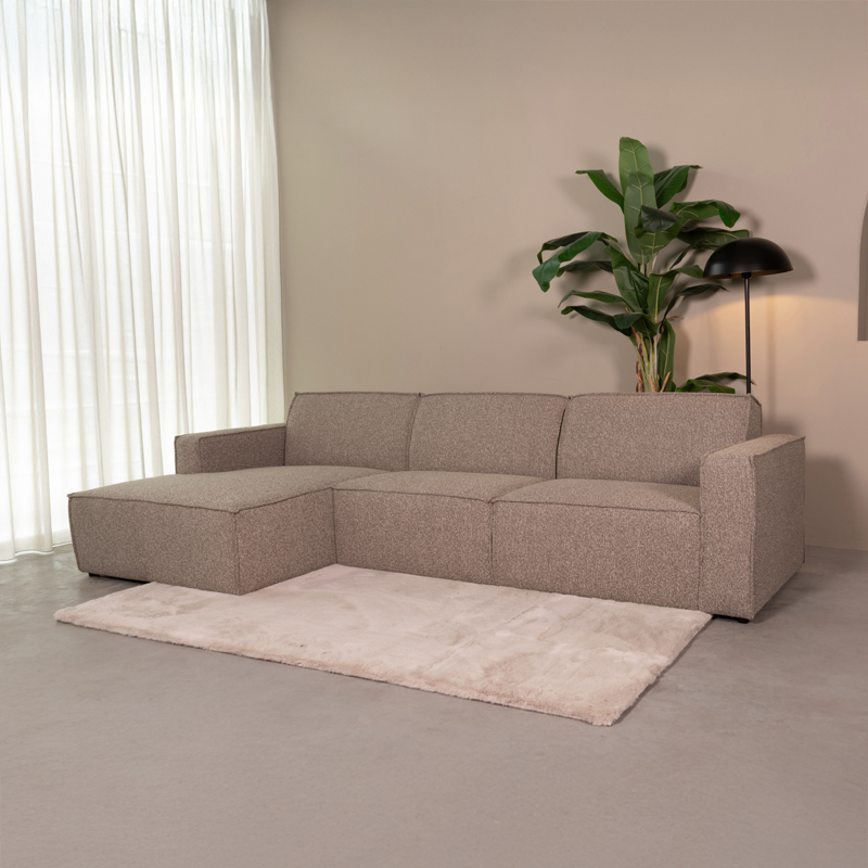 Hoekbank Kay - Mushroom - Boucle - LABEL51