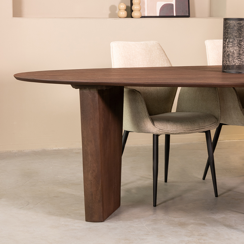 Eetkamertafel Wow - Espresso - Mangohout - LABEL51