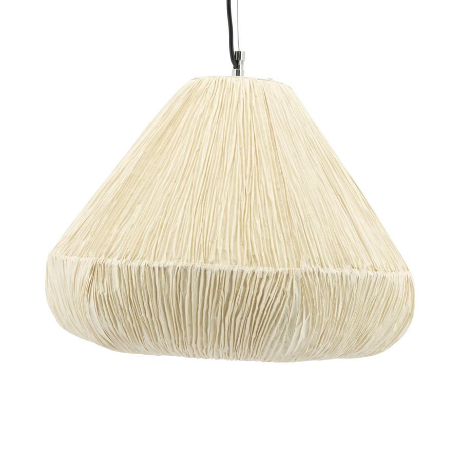 Hanglamp Lokta - Natuurlijk - Handgeschept papier - 49x49x35 cm - By Boo