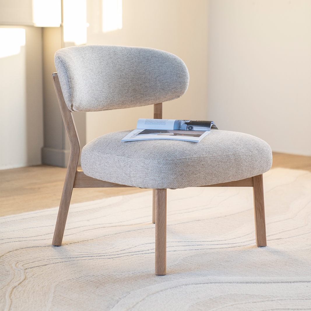 Fauteuil Mikky - Taupe - Stof - Eleonora