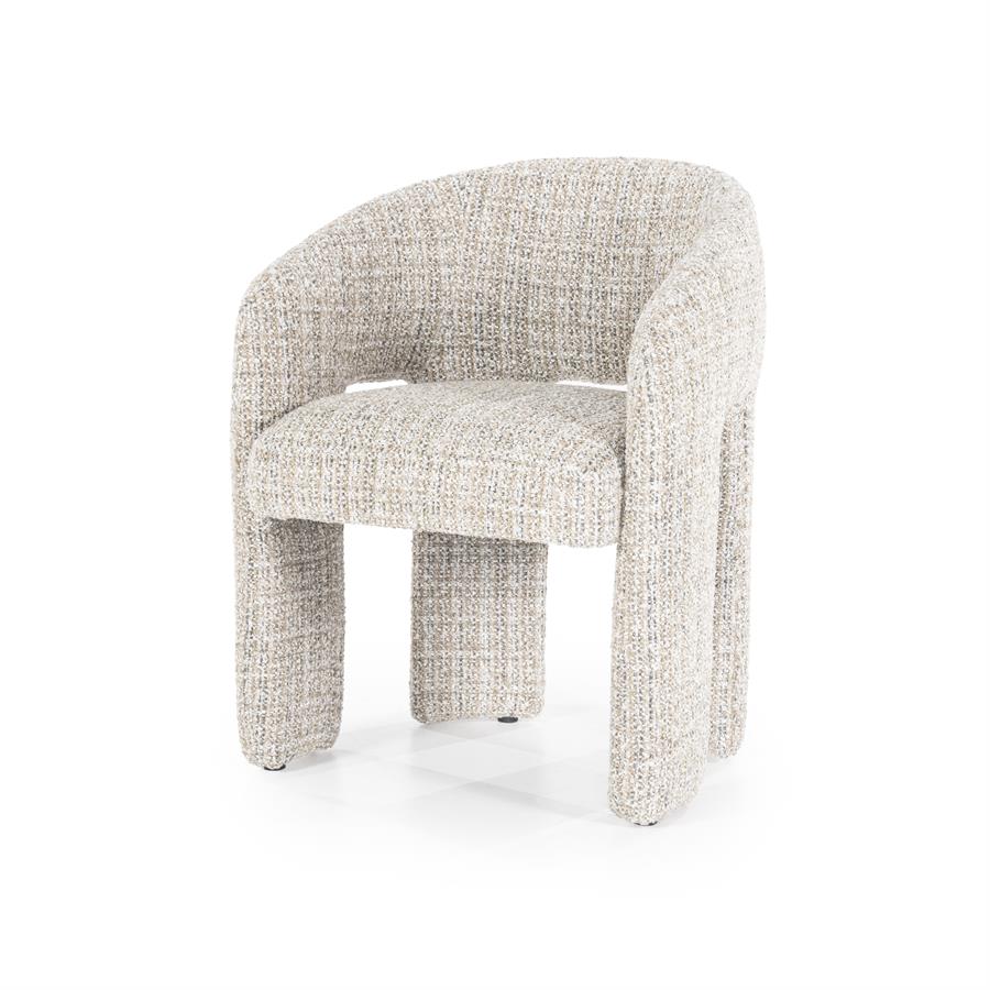 Eetkamerstoel Hamilton - Taupe - Stof - Eleonora