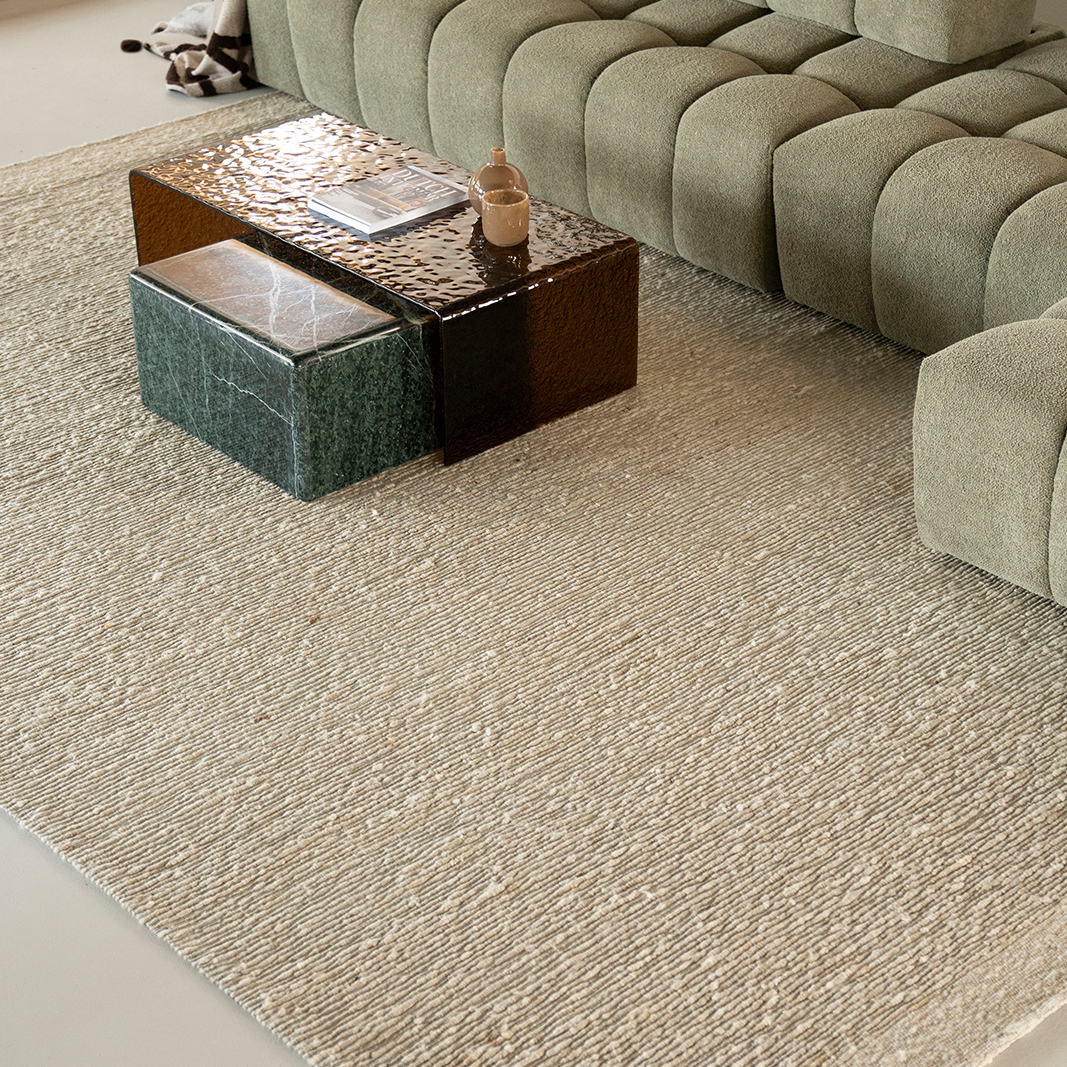 Vloerkleed Takara - Wit - 90% wol, 10% polyester - By Boo