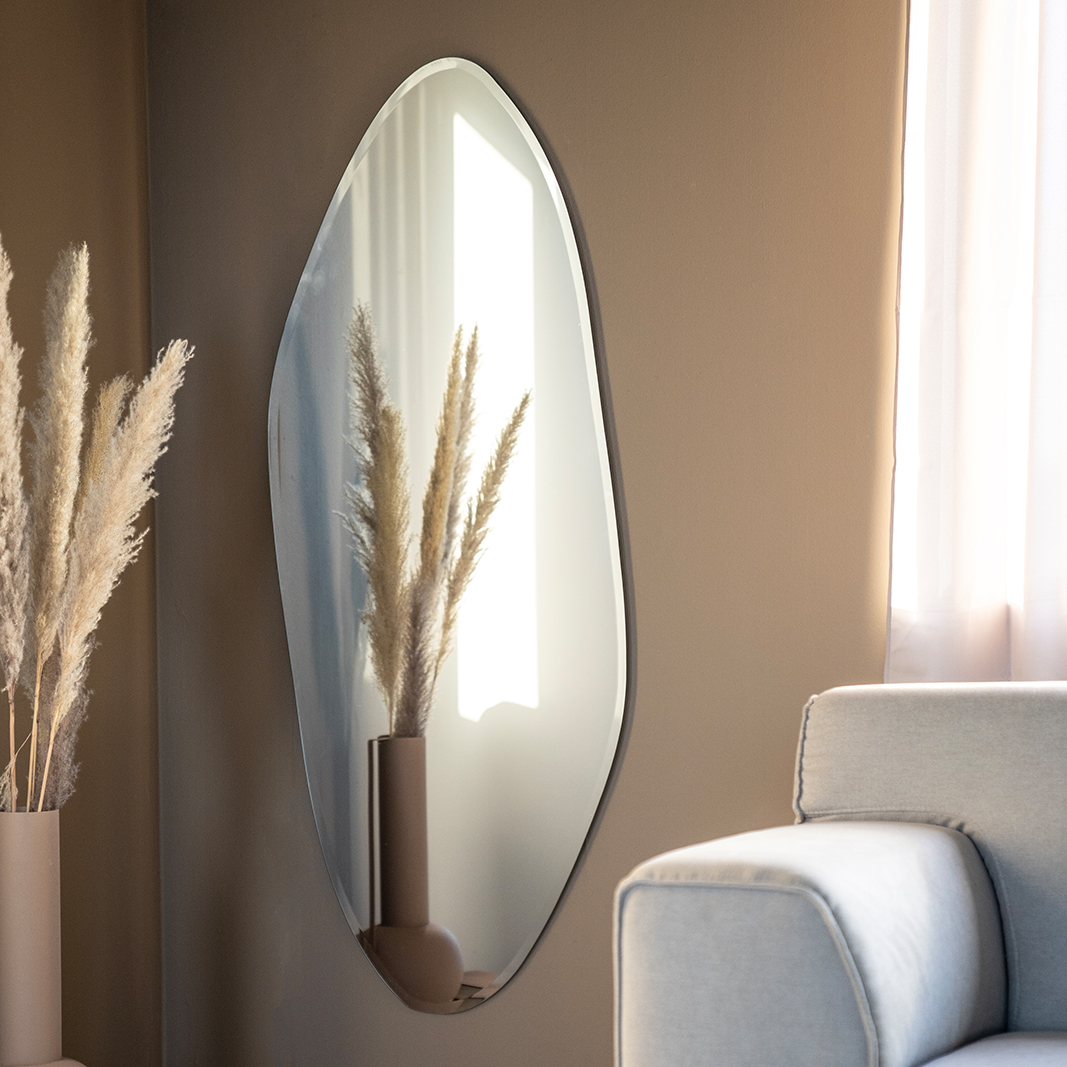 Spiegel Gem - Zwart - Glas & MDF NL - By Boo