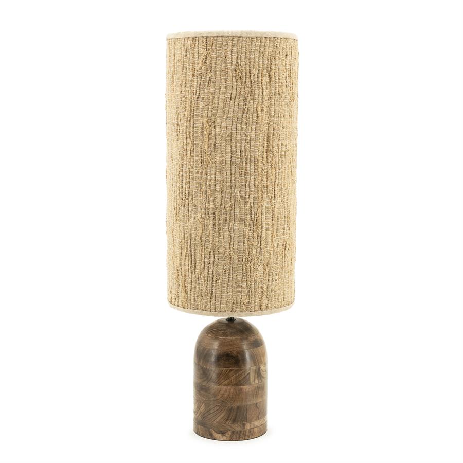 Tafellamp Gadja - Natuurlijk - Hout & Jute - 25x25x78 cm - By Boo