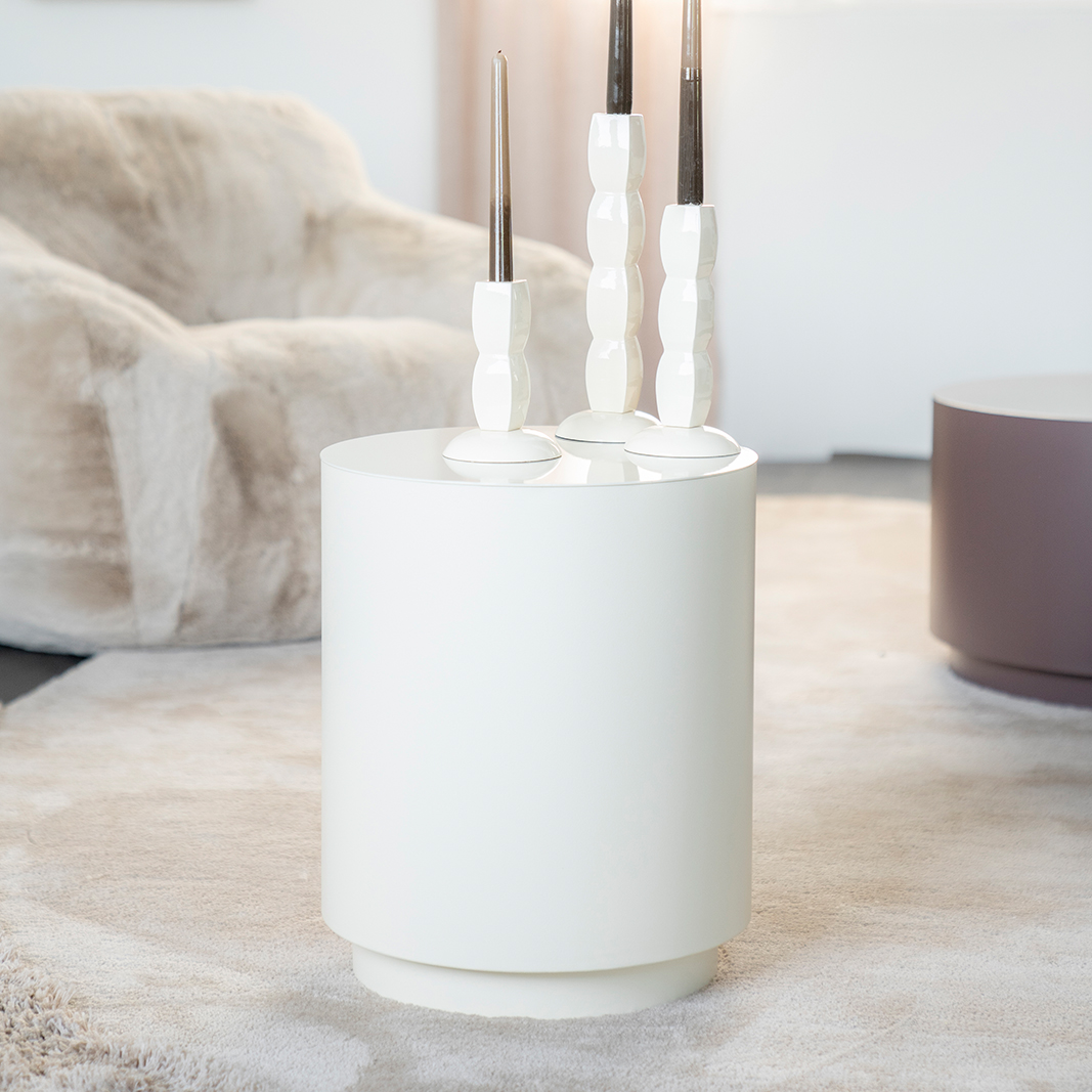 Bijzettafel Mesita - Beige - IJzer - By Boo