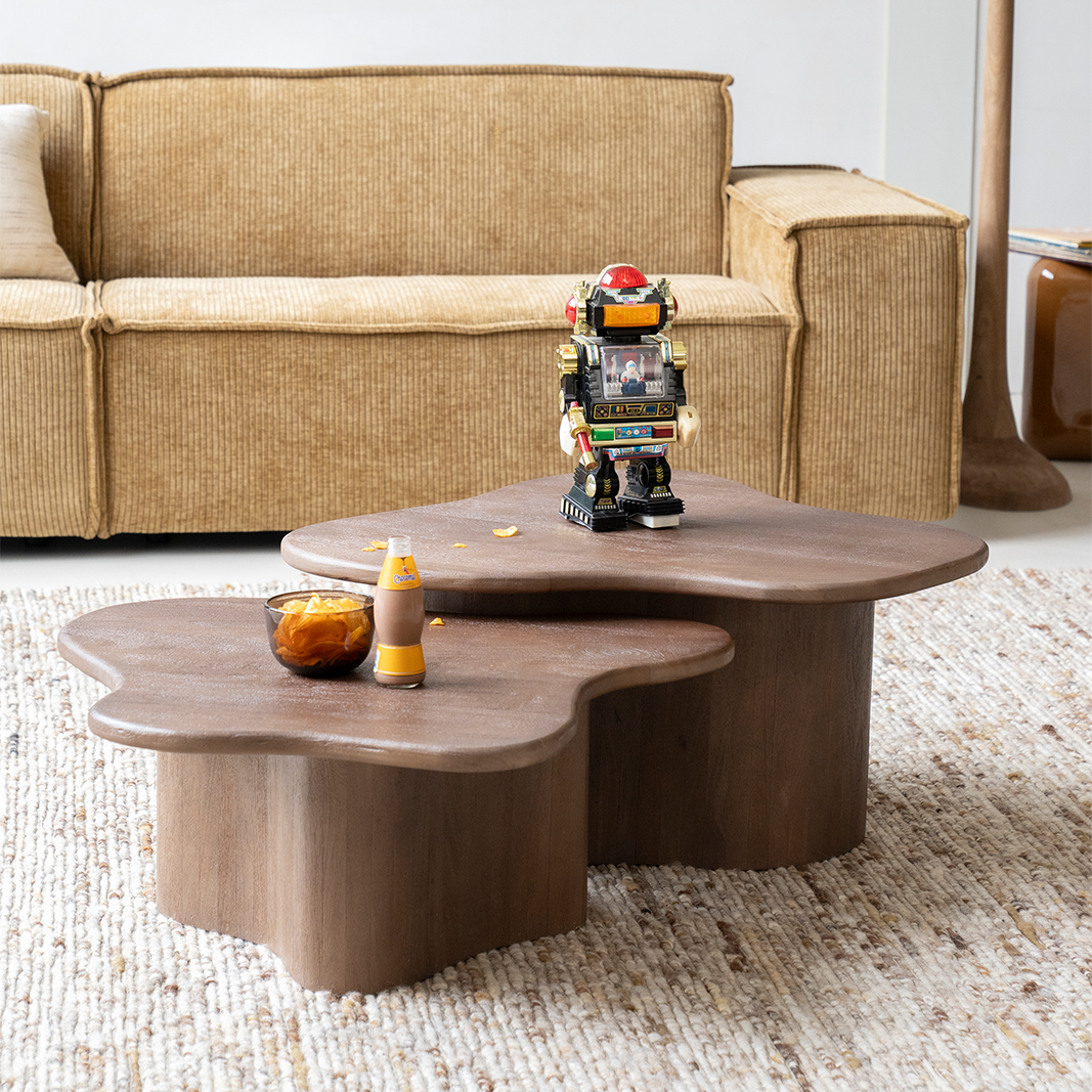 Salontafel Fall - Bruin - Mango hout - By Boo