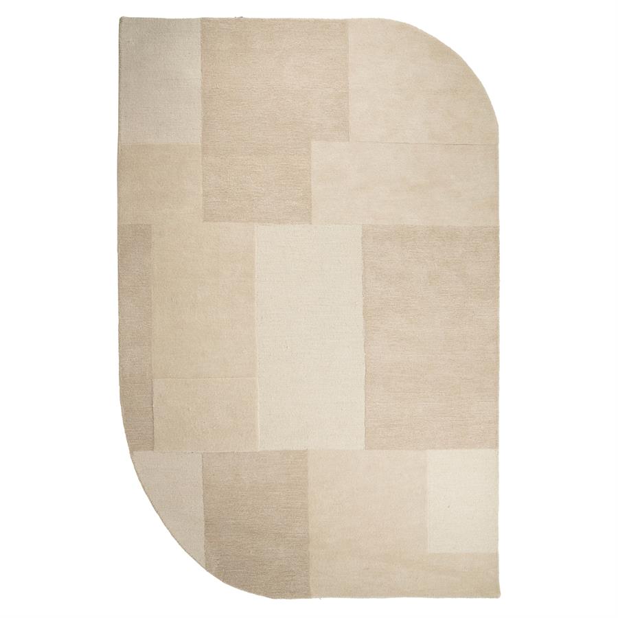 Vloerkleed Contour - Beige - Wol - By Boo