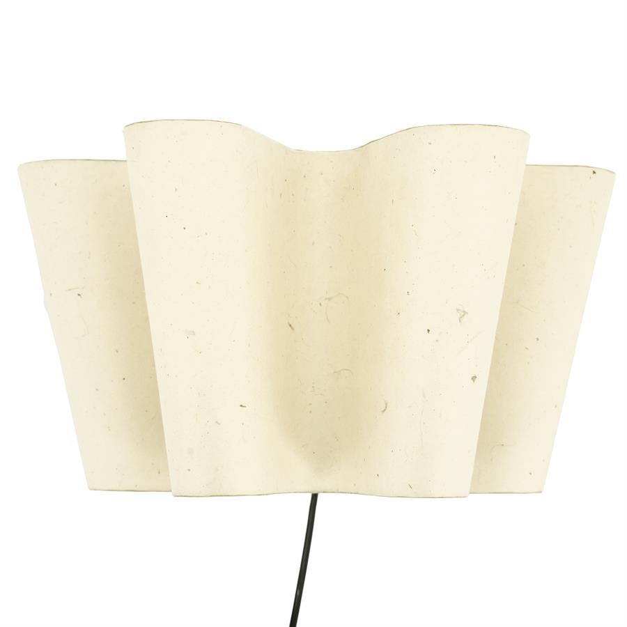 Wandlamp Meander - Natuurlijk - Papier & ijzer - 40x21,5x21,5 cm - By Boo