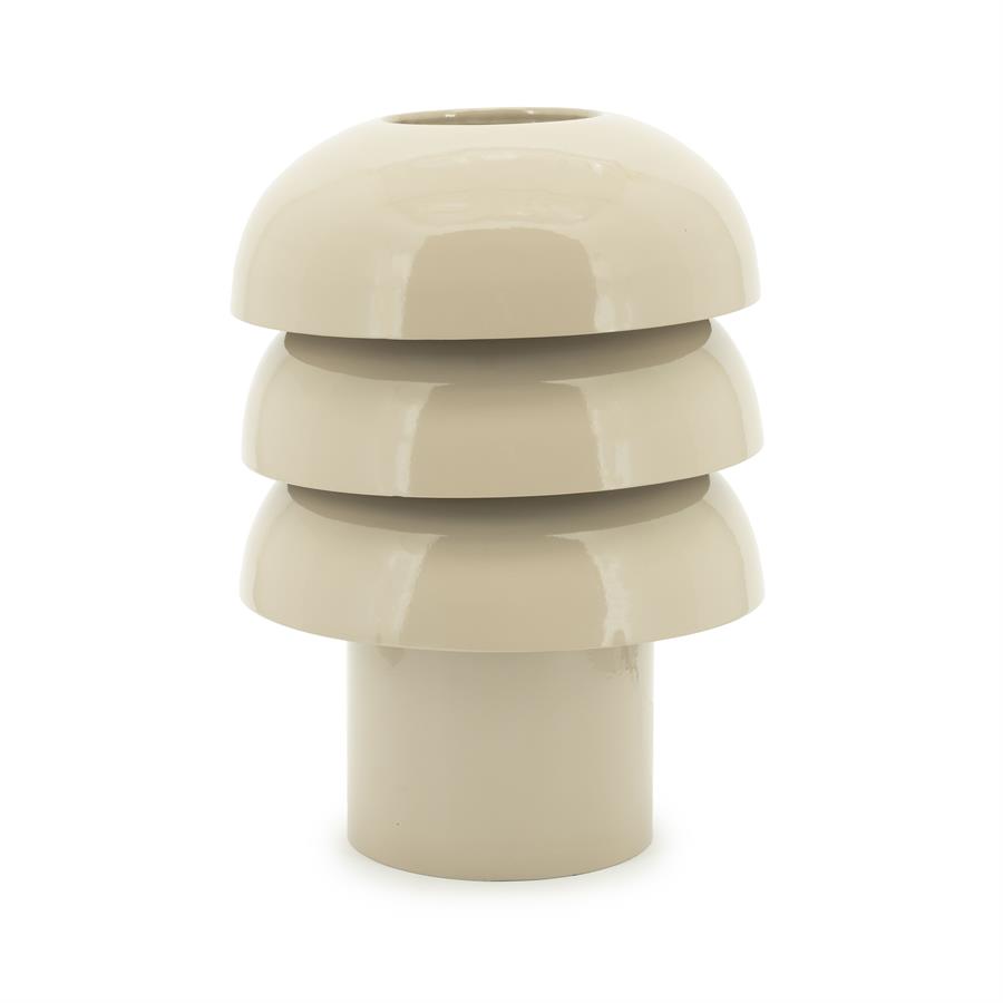 Tafellamp Curo - Taupe - IJzer - 25x25x35 cm - By Boo