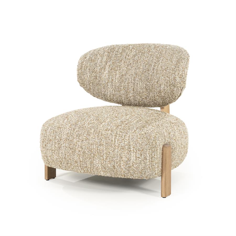 Fauteuil Reza - Beige - Stof - Eleonora