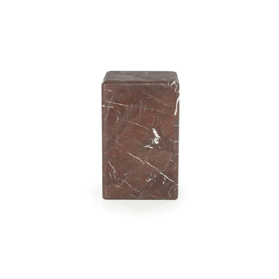 Bijzettafel Dice - Rood - Marmer - By Boo