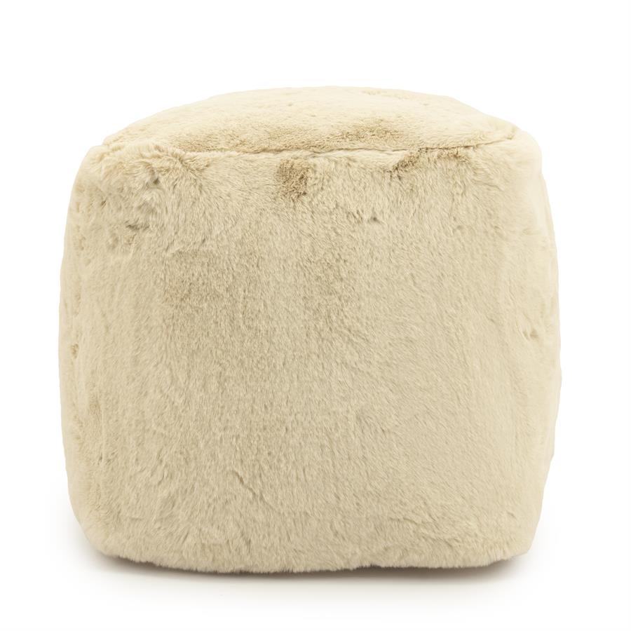 Poefs Mosa - Beige - Geweven - By Boo