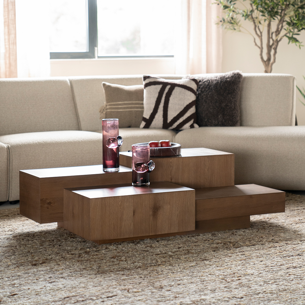 Salontafel Quinten - Bruin - Eiken fineer - Eleonora