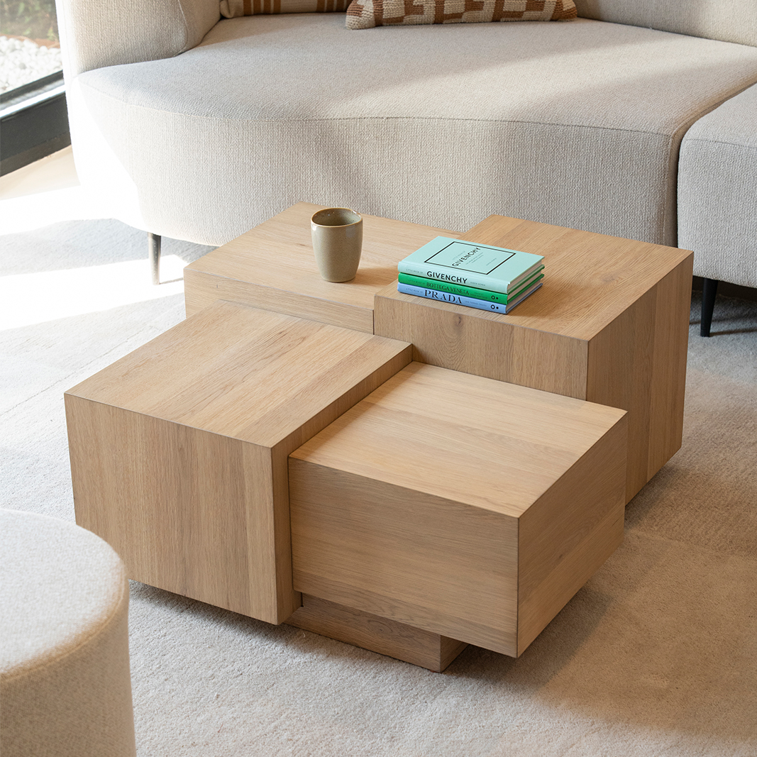 Salontafel Quinten - Naturel - Eiken fineer - Eleonora