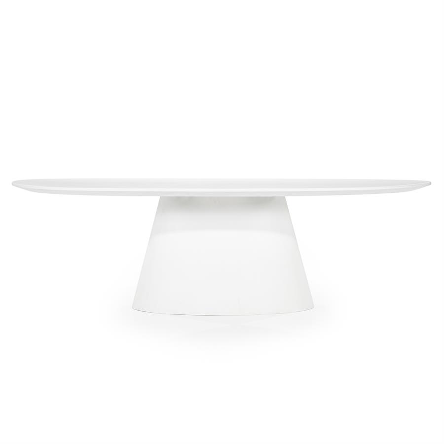 Eetkamertafel Elin - Wit - Magnesium Oxide & glass fibre - Eleonora