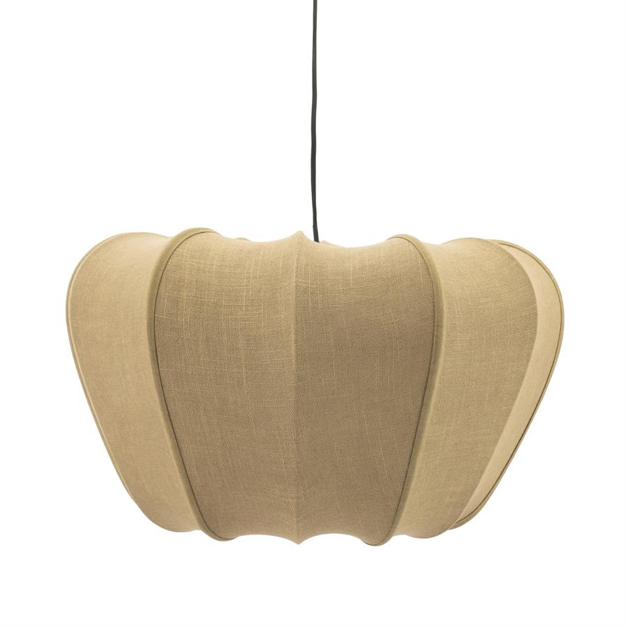 Hanglamp Sora - Groen - Ijzer en stof - 48x48x28 cm - By Boo