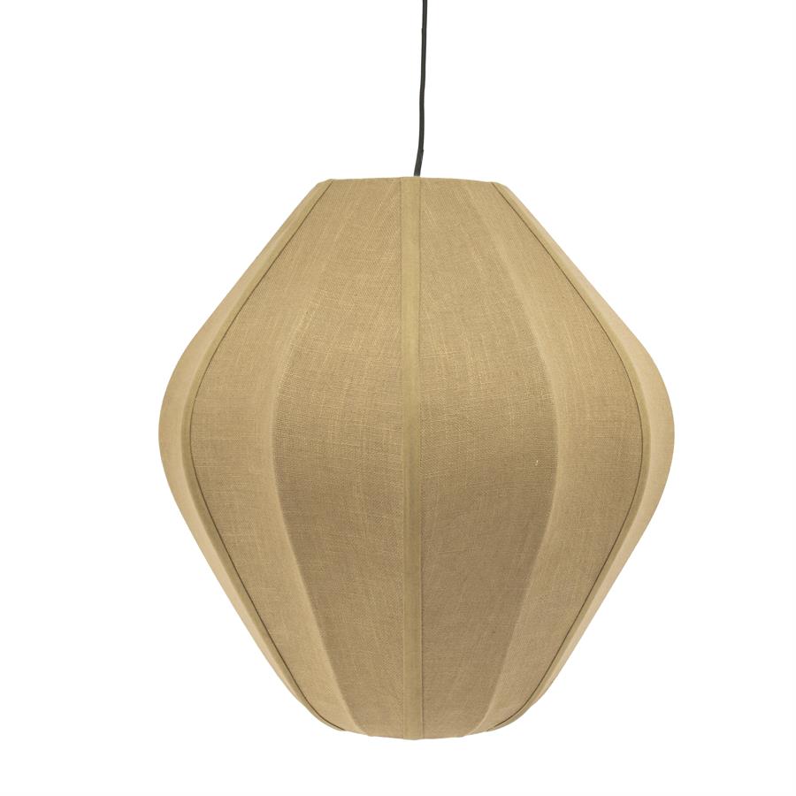 Hanglamp Sora - Groen - Ijzer en stof - 42x42x47 cm - By Boo