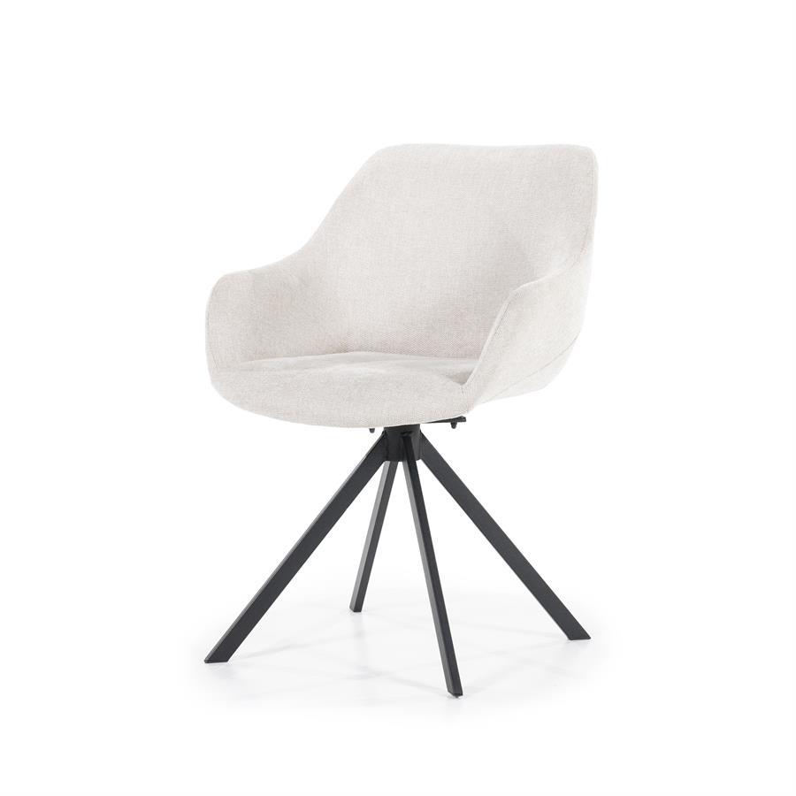 Eetkamerstoel Mame - Beige - Stof - Eleonora