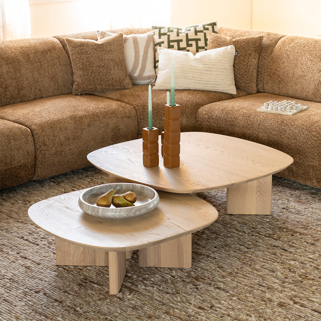 Salontafel Stef - Naturel - Eiken hout - Eleonora