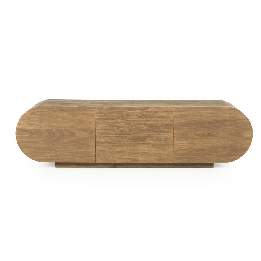 Tv-meubel King - Bruin - Mango hout & mango fineer - Eleonora