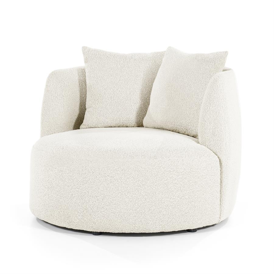 Fauteuil Louis - Beige - Stof - Eleonora