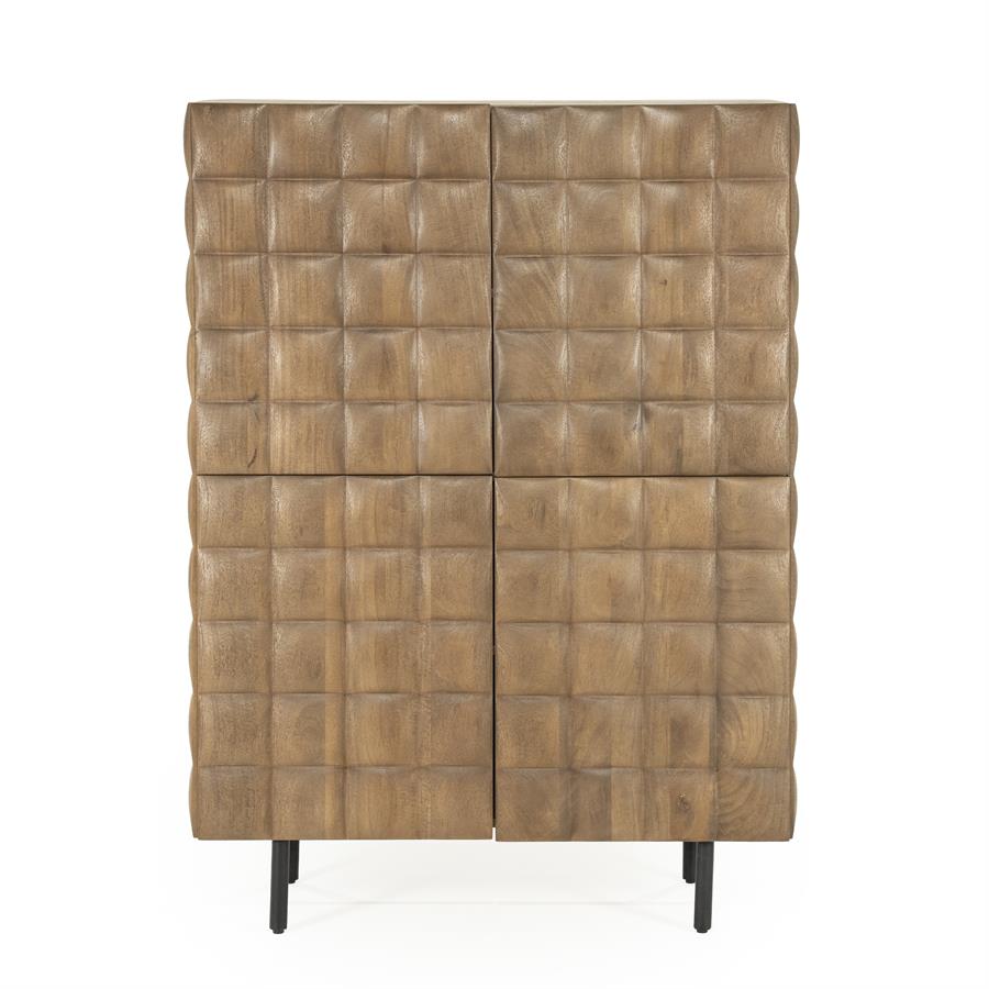 Bergkast Felix - Naturel - Mango hout & ijzer - Eleonora