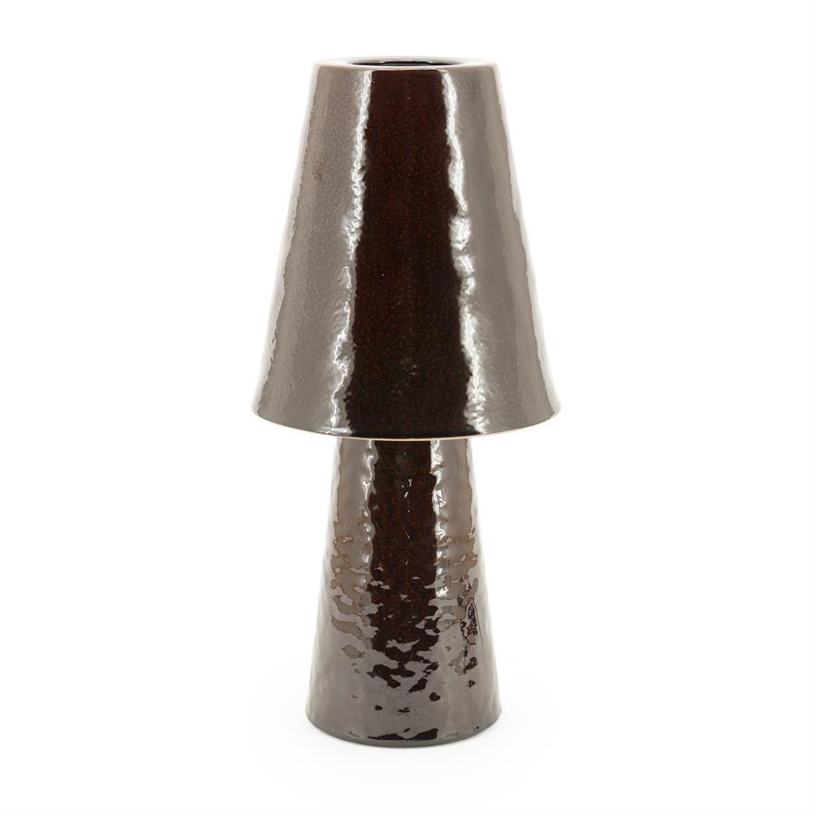 Tafellamp Clayton - Bruin - Stoneware NL - 23x23x51 cm - By Boo