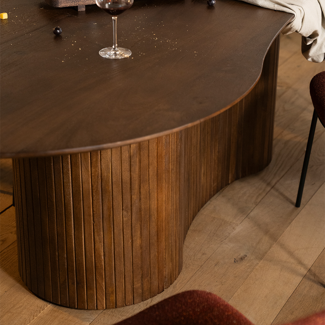 Eetkamertafel Jordy - Bruin - Mango hout - Eleonora