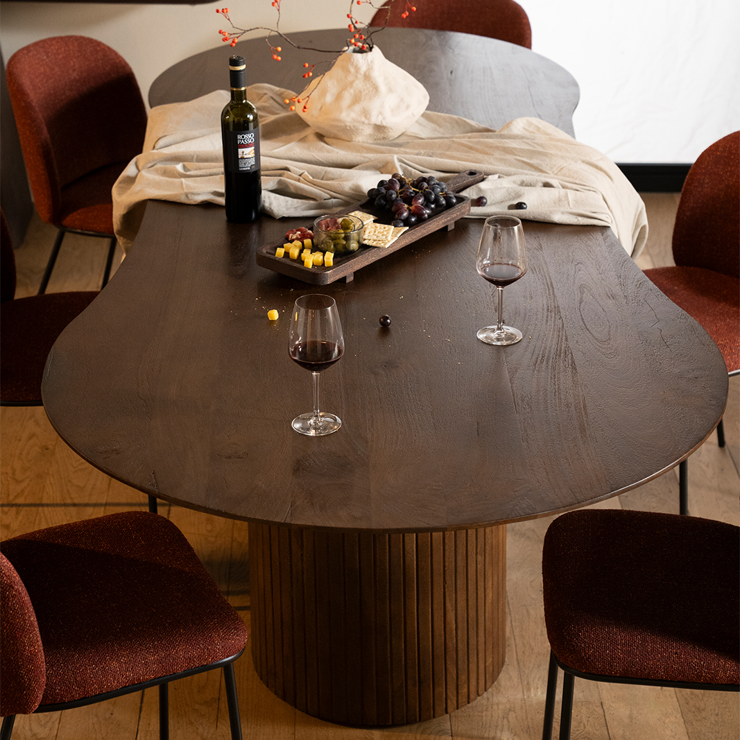 Eetkamertafel Jordy - Bruin - Mango hout - Eleonora