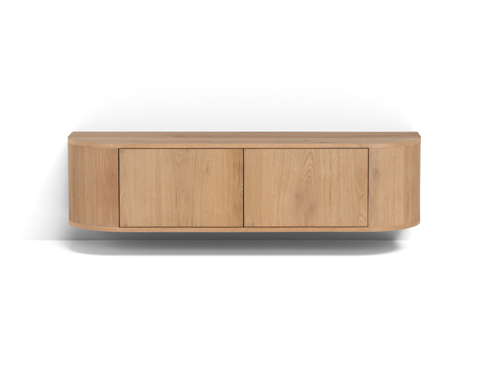 Tv-meubel Novero - Naturel - Eikenhout fineer - Living Furn