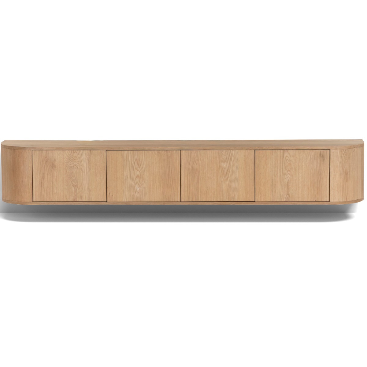 Tv-meubel Novero - Naturel - Eikenhout fineer - Living Furn
