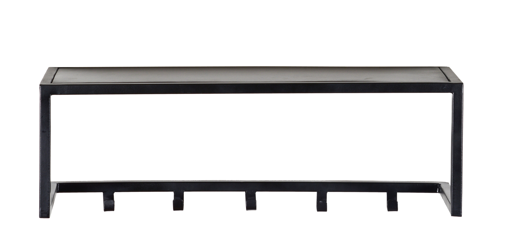 Kapstok Abby - Zwart - Mangohout, Gecoat staal - Brix