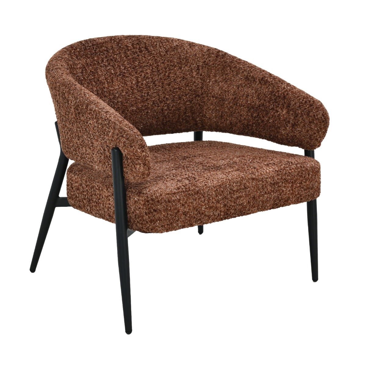 Fauteuil Vilan - Hazel - Stof, Gecoat staal - Living Furn