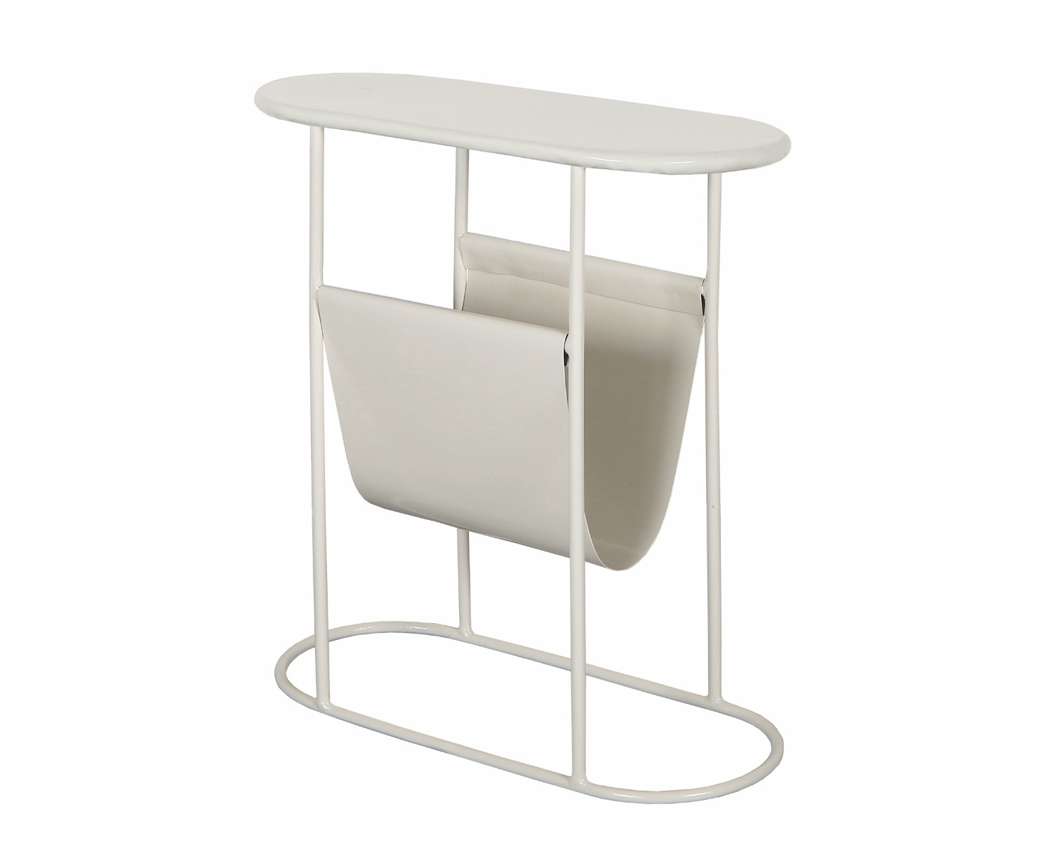 Bijzettafel Luna - Off White - Gecoat staal - Brix
