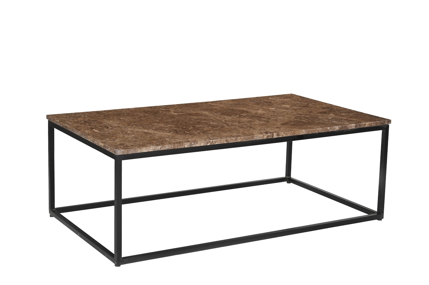 Salontafel Dion - Emperador - Marmer, Gecoat staal - Brix